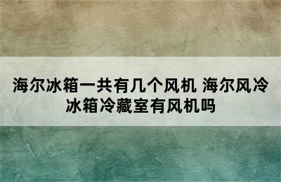 海尔冰箱一共有几个风机 海尔风冷冰箱冷藏室有风机吗